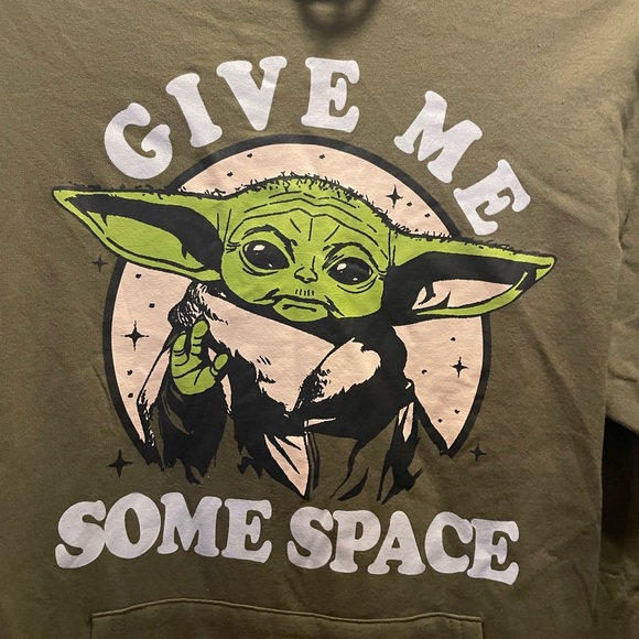 Star Wars The Mandalorian Give Me Some Space Grogu Hoodie - Picture 3 of 8